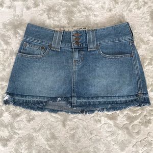 Denim mini skirt size 0 Abercrombie and Fitch